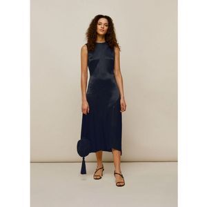 Whistles Satin Panelled Midi Dress